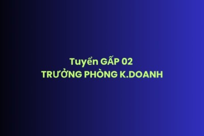 Tuyển TRƯỞNG PHÒNG KINH DOANH