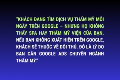 Quảng Cáo Google Spa Và Thẩm Mỹ Viện – Adsgoogle Việt Nam